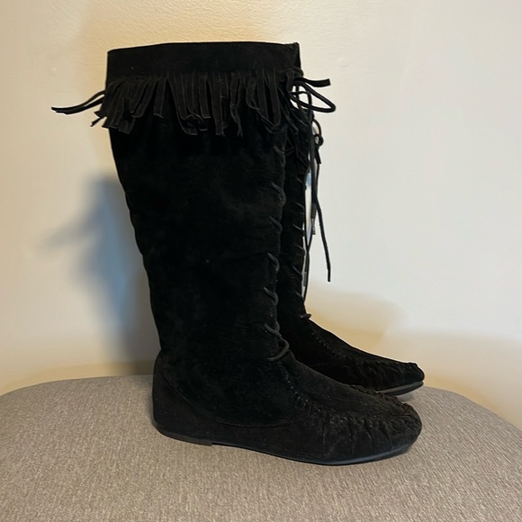 BAMBOO Shoes - Bamboo Circus 05 Fringe Boots